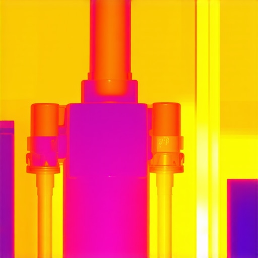 Infrared image highlighting hotspots in EV charger wiring