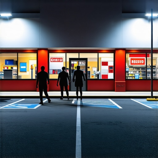 The Impact of Bright Parking Lot Lighting on Store Foot Traffic